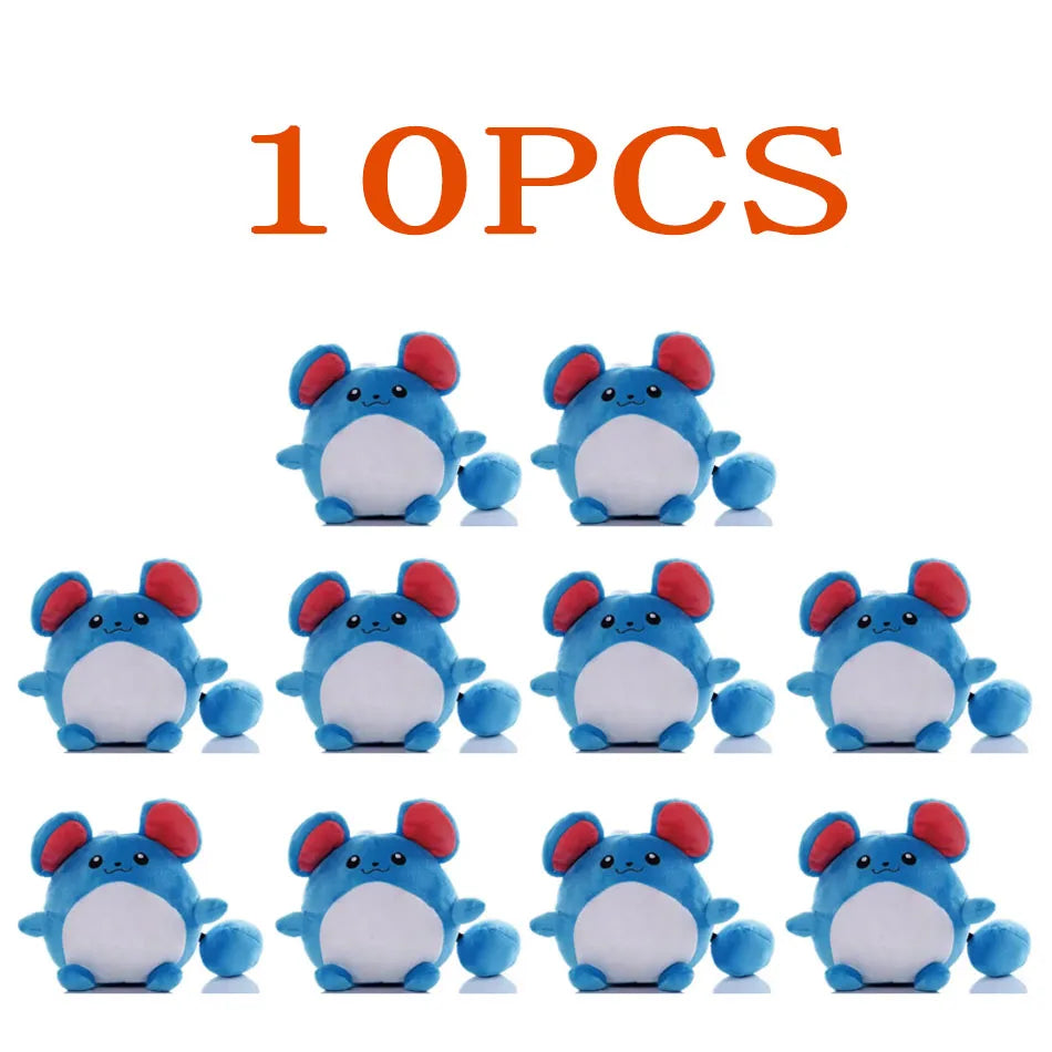 10pcs Pokemon Official Plush Toy - Charmander, Squirtle, Pikachu Plush, Bulbasaur Stuffed Animal Toy, Pokemon Doll Birthday Gift
