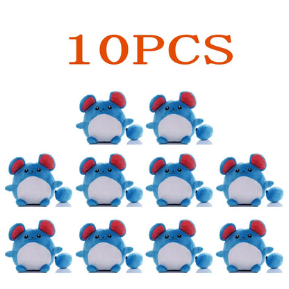 10pcs Pokemon Official Plush Toy - Charmander, Squirtle, Pikachu Plush, Bulbasaur Stuffed Animal Toy, Pokemon Doll Birthday Gift