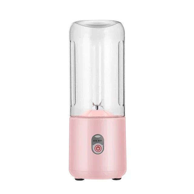 Zai Xiao 500Ml Portable Blender 6 Blades Usb Rechargeable Fresh Fruit Juice Mixer Electric Shake Cup Cute Blender Smoothie Ice C