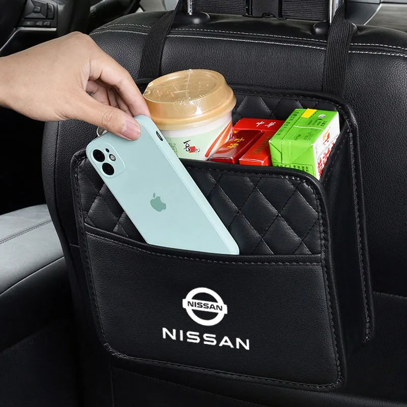 Auto Backseat Pocket Large Capacity Hanging Organizer Bag For Nissan J10 X-Trail Qashqai Juke Leaf Micra NOTE Patrol Pulsar