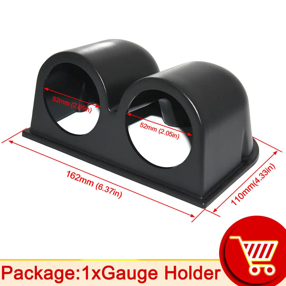 AD 52mm Water Temperature Gauge + 10mm Sensor  Boost Gauge Bar Psi Vacuum Oil Temp Press Voltmeter Tachometer RPM Car Gauge Pods