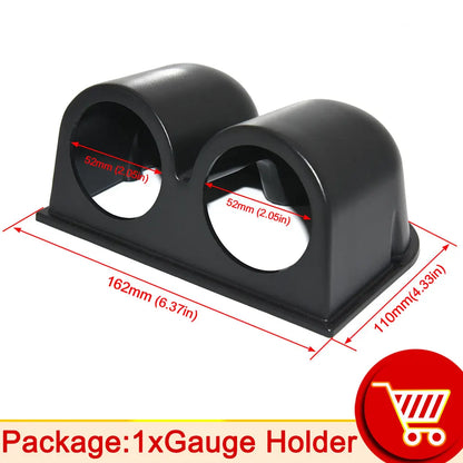 AD 52mm Water Temperature Gauge + 10mm Sensor  Boost Gauge Bar Psi Vacuum Oil Temp Press Voltmeter Tachometer RPM Car Gauge Pods