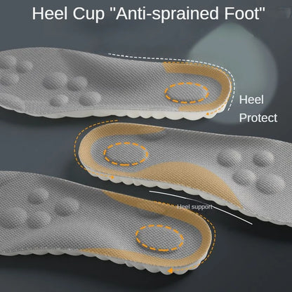Upgrade Massage Sports Insoles Super Soft PU Insole for Feet Running Baskets Shoe Inserts Soles Arch Support Orthopedic Cushion