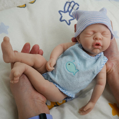 12"  Micro Preemie Full Body Silicone Baby Doll  Lifelike Reborn Doll Surprice Children Anti-Stress