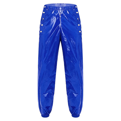 Men Waterproof Diaper Covers Pants Draws /Sides Waist Buttons Jogger Pants Easy Wear Leakproof Adaptive Bottoms for Special Need