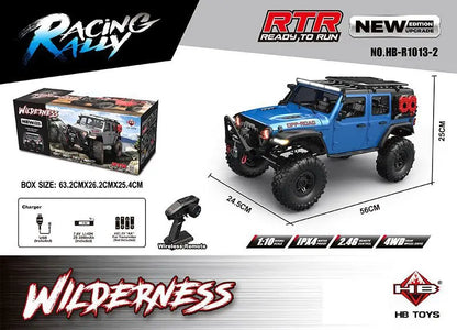 New 1/10 HB R1011 RTR Remote Control Vehicle 2.4G Full Proportional Rock Crawler LED Light 4WD Off-Road Climbing Car Toys Gifts