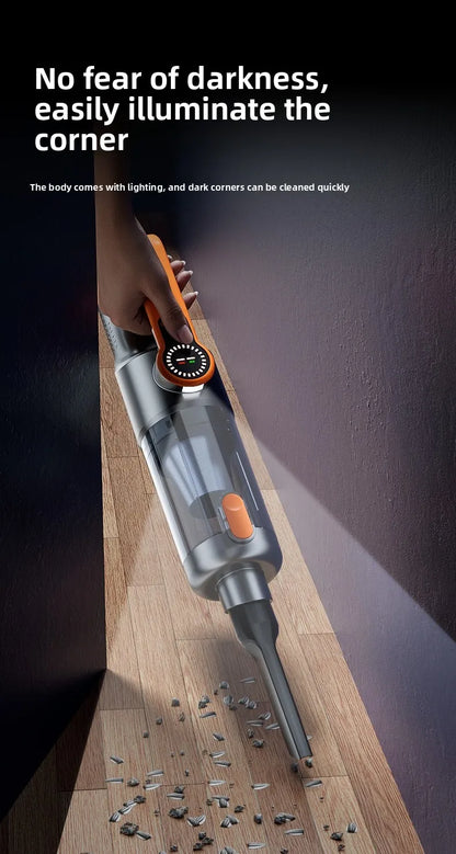 Household/Car Portable 17000pa Large Suction Vacuum Cleaner, High-Power Convenient Handheld Car Vacuum Cleaner