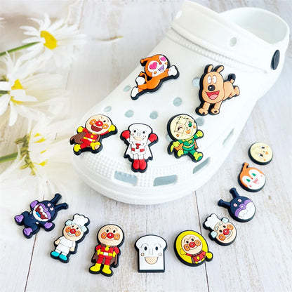 16-100Pcs Cartoon Series Shoe Charms For Slides Clog Sandals Shoe Decoration Accessories Buckle For Kids Christmas Birthday Gift