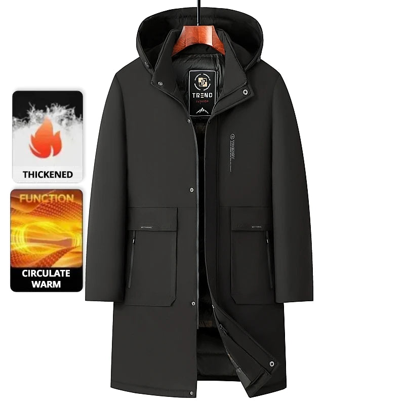 High End Traceless New Brand Business Casual Fashion Men Leather Jacket Faux PU Coats Autumn Winter Men Clothing 2025