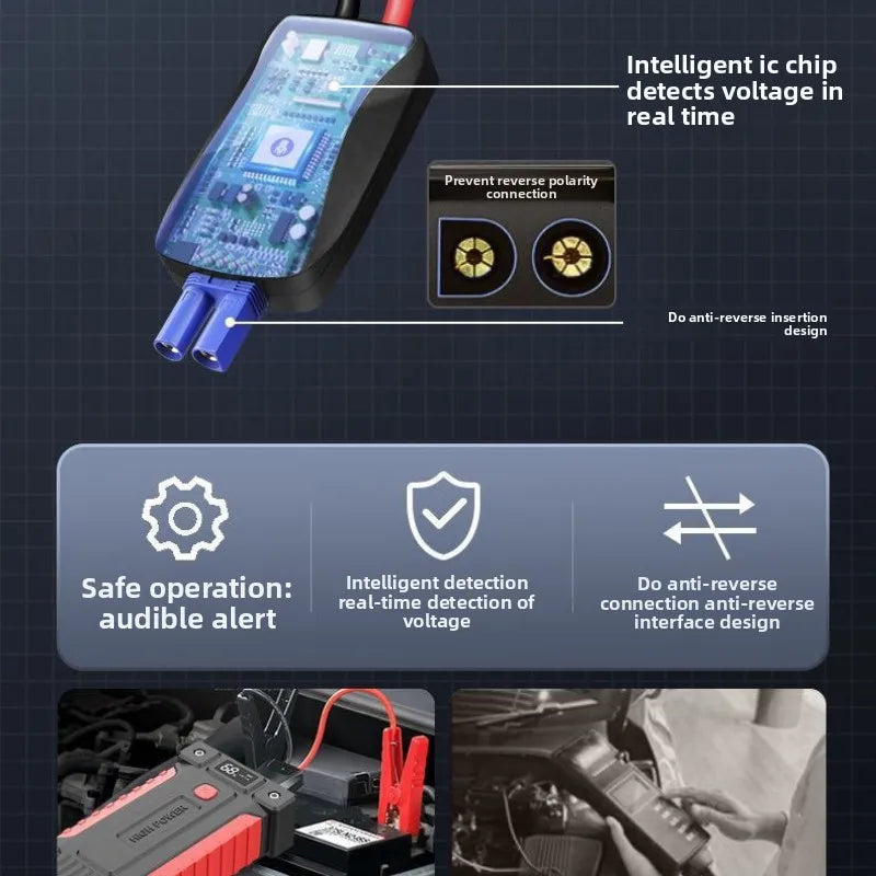 SUKIN Car Battery Starter with Safety Lithium Battery Equipped with Light and USB Port.Booster Jump Starter for Motorcycle/truck