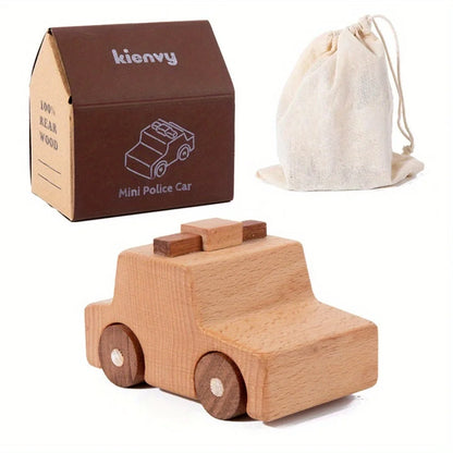 11-Piece Wooden Solid Wood Engineering Vehicle Series Toys and Gifts for Kids