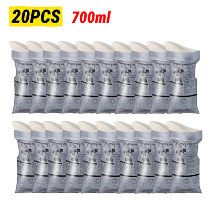 Outdoor Emergency Urinate Bags 600/700ml Disposable Travel Mini Mobile Toilet Unisex Pee Bag Vomiting Bag for Baby Women Men