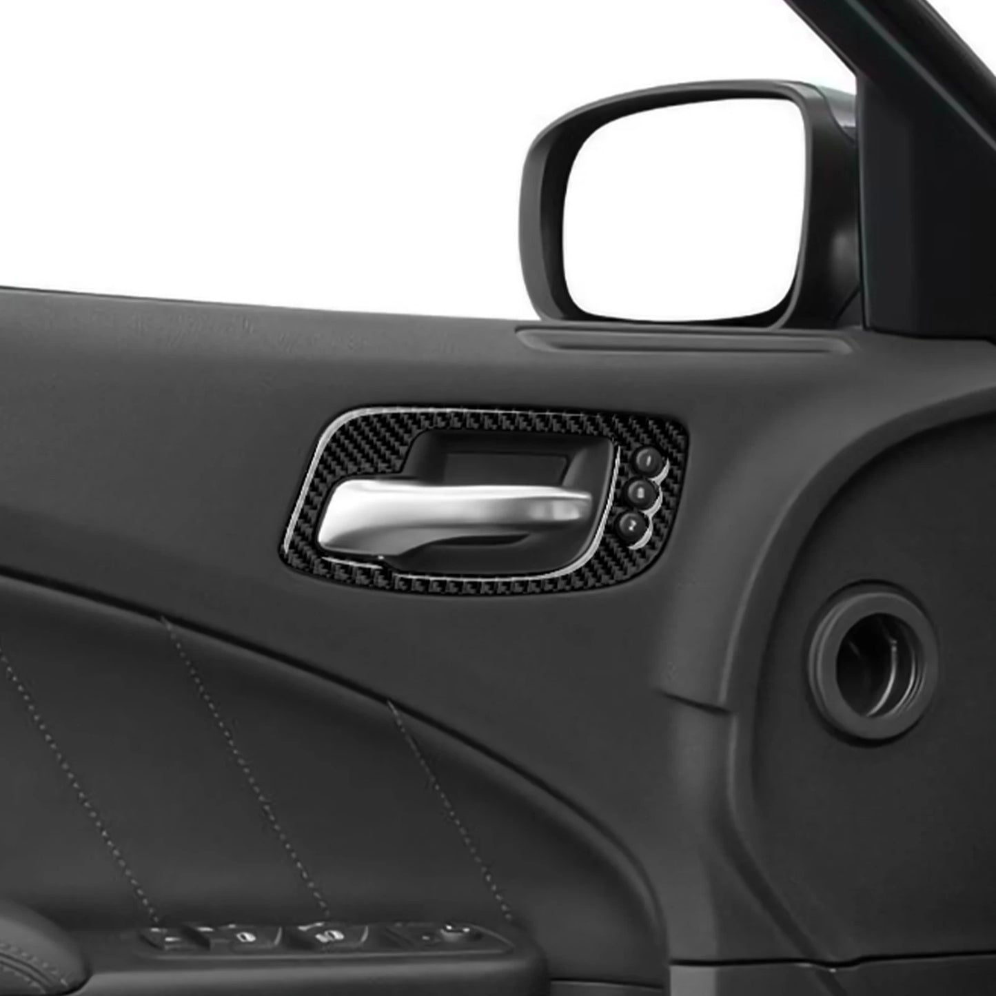 For Chrysler 300 (2011-2014) Car Center Console Gear Shift Panel Steering Wheel Cover Carbon Fiber Interior Sticker Accessories