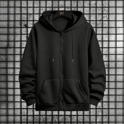 2026 New Arrival Men's Zipper Hoodie Sweatpants 2 Piece Set High Quality Hooded Long Sleeve Sweatshirt Autumn Winter Tracksuit