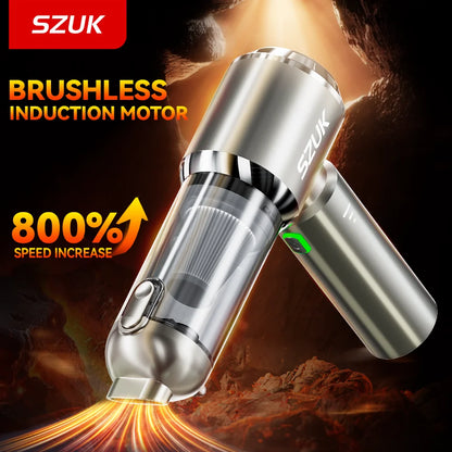 SZUK 2026 Car Vacuum Cleaner Mini 18000PA Cordless Powerful for Home Handheld Blower Car Cleaner Portable Car Vacuum Cleaner