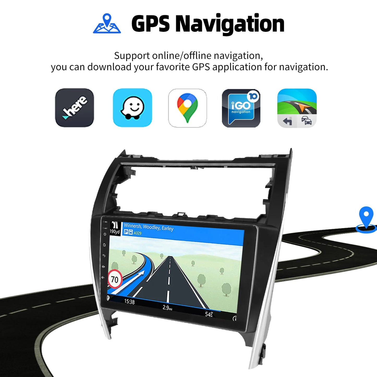 10.1" Android15 JBL For Toyota Camry 7 XV 50 55 2012 2013 2014-2015 2016 2017 Multimedia Carplay Car Player GPS Navigation Radio