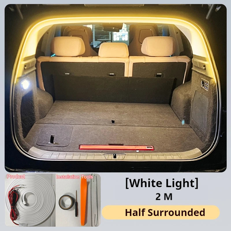 Rear Trunk LED Light Bar Strips Trunk Interior Decorative Lamp Strip Fit For Subaru Forester Interior Accessory Atmosphere