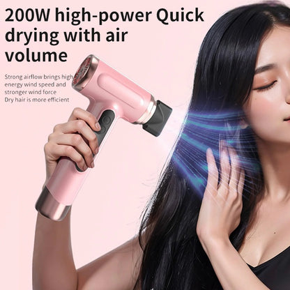 Travel Hair Dryer Cordless Rechargeable 15600mAh 200W  Hair Dryer Portable Travel Lightweight Hot Cold Blow for Dormitory Travel