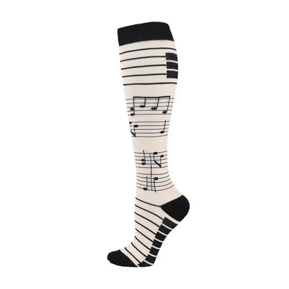 58 Styles Compression Socks 30 Mmhg Heart Star Stripe Socks New Unisex Golfs Tube Thigh Men Outdoor Long Pressure Stockings