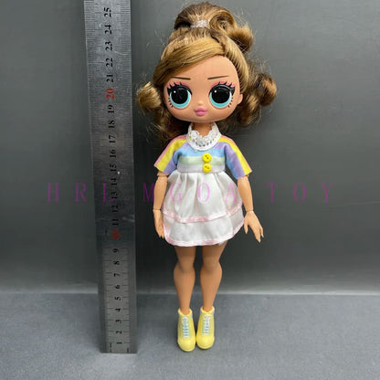 Original 24cm OMG Big Sister Fashion Dress up Girl Doll Set Including Clothes and Shoes Holiday Gift Toys