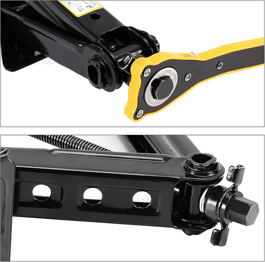 2.5T Scissor Jack for Car 2.5 Ton Robust Steel Car Jack with Saving Effort Ratchet Handl Cars Jacks Tool Kit for Auto and Trucks