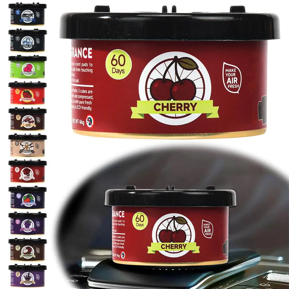 Car Air Freshener Bubble Gum Scent Cans Odor Eliminator With Lid Essential Long-Lasting Strong Fragrance For Auto Toilet Supplie