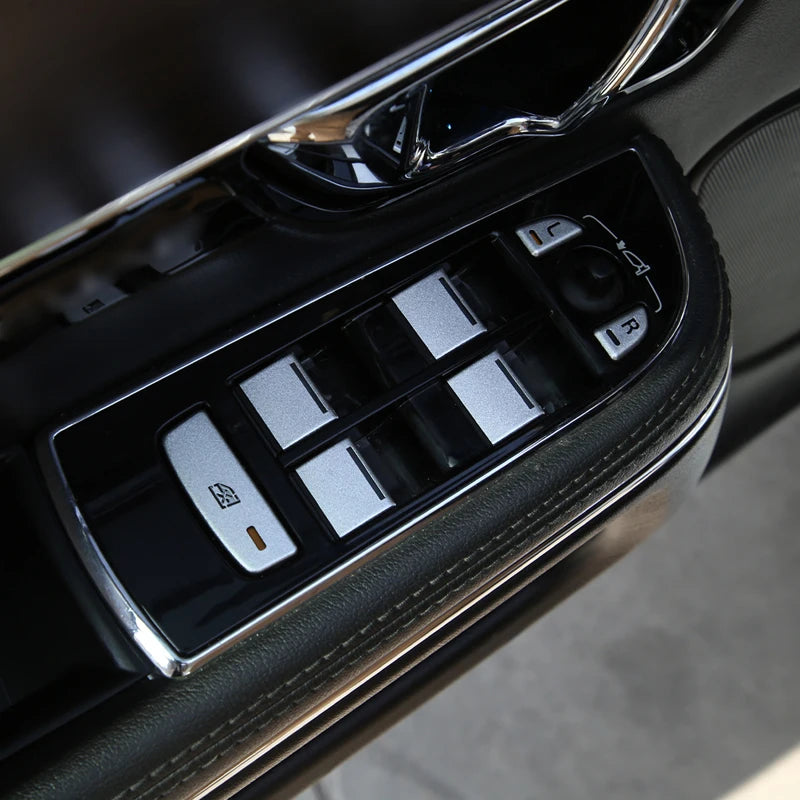 For Jaguar XF 2012-2015 Aluminum Alloy Car Central Control Gear Shift Panel Buttons Covers Stickers Trim Interior Accessories