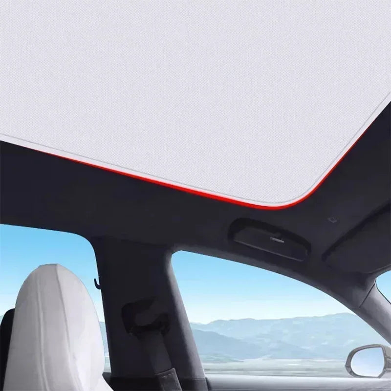 Roof Sunshade Fit For Audi Q4 e-tron 2021-2023 2024 Car Electrostatic Adsorption Sunroof Sunshade Skylight Blind Shading Sticker