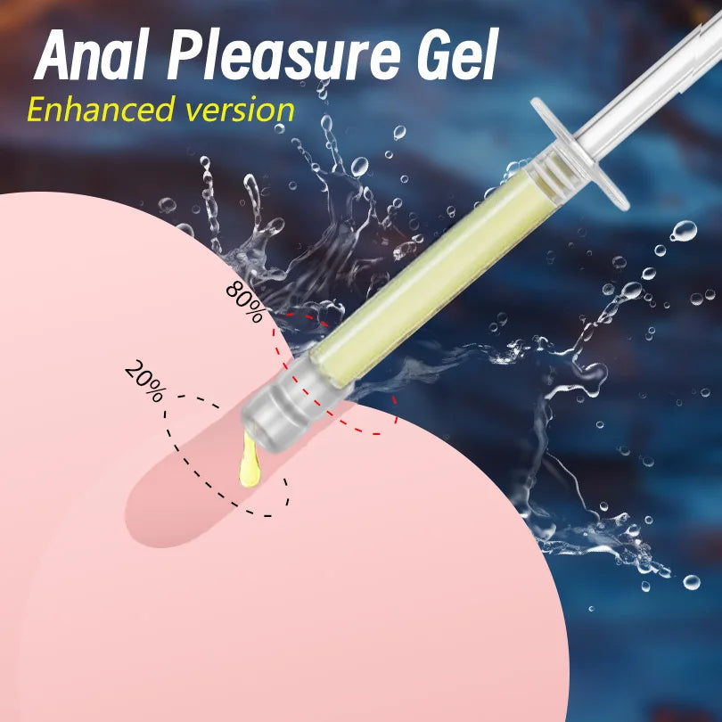 Water-based Personal Lubricant Gel, External Use Care Gel, Plant Extract Formula, Lightweight Liquid, Portable Travel Size
