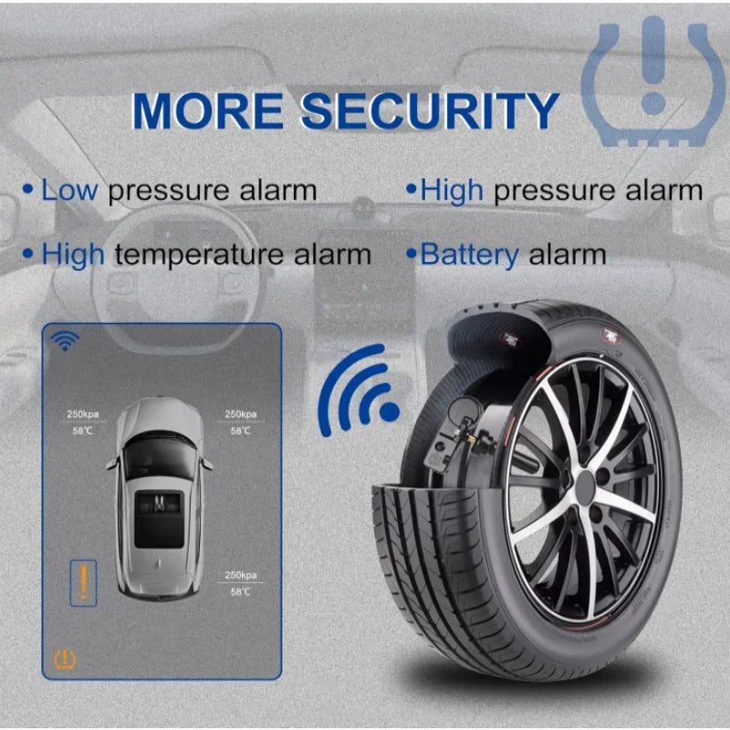 1/4pcs 56029398AB TPMS Sensor 433Mhz Tire Compression Monitor, For Chrysler Jeep Dodge Ram