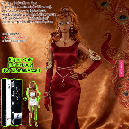 BJD MJD 1/6 Realistic Supermodel Doll 12.6 Inch Ball Jointed Articulated Posable Collectible NoClothes