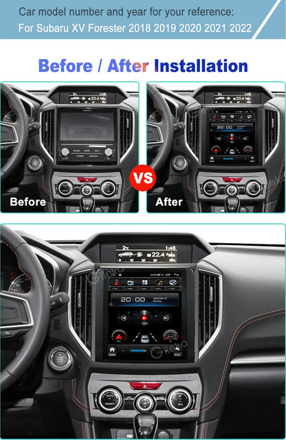 Android Radio Head Unit For Subaru Forester XV Impreza G4 2018-2022 Car one din Multimedia Video Player  GPS