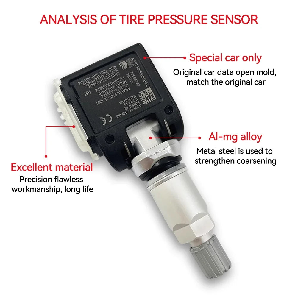 1/4PCS TPMS Tire Pressure Sensor 433MHz A0009052102 For Mercedes-Benz VS30 W177 W247 W213 BMW G30 G20 6887140-01 36106887147