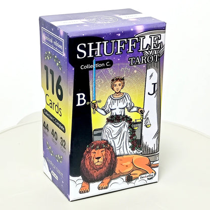 Shuffle Tarot Collection C (Complete A&B 116cards with Silver Gilded Edges) 12*7cm Shuffled World of RWS Tarot Deck In Rigid Box