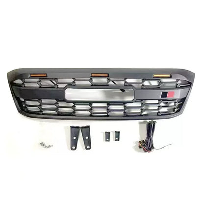 Car Front Bumper Grill with light for Toyota HiLux VIGO 05-14 modified net Radiator Grille