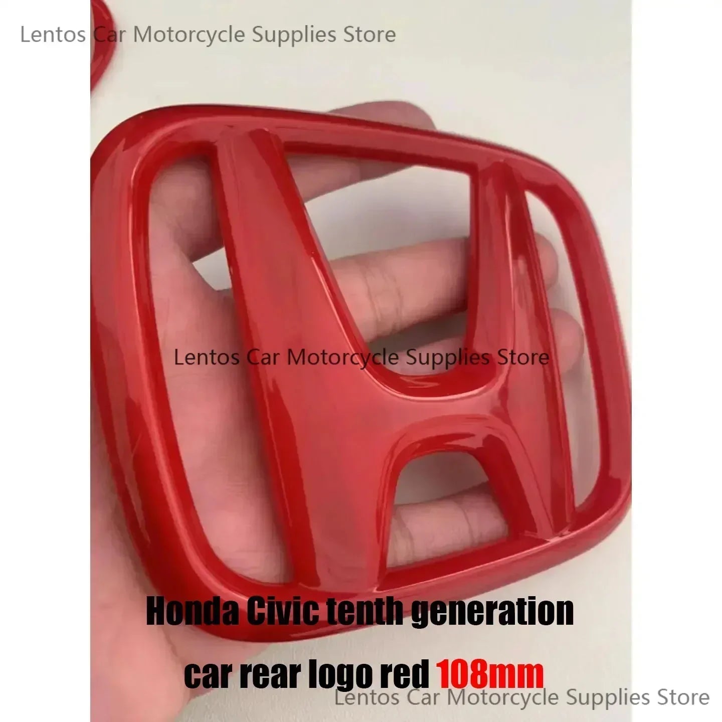 Black Red Front Rear Cover Steering Wheel Emblem Modification Sticker for Honda 10th Accord Civic Exterior Tuning Parts