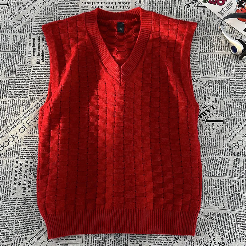 Sleeveless Lightweight Windproof Jacket Warm Loose Coat V-neck Outerwear Bottom Clothing Basic Casual Vest Men Fashion Waistcoat