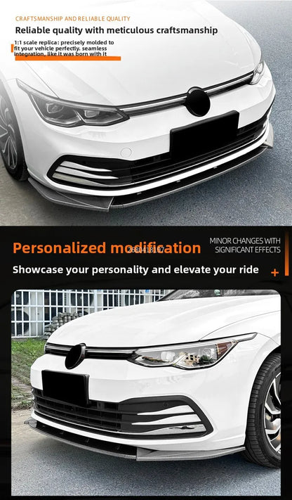 For Volkswagen Golf MK8 2020-2024 Pro Standard Edition Front Lip Spoiler Modification