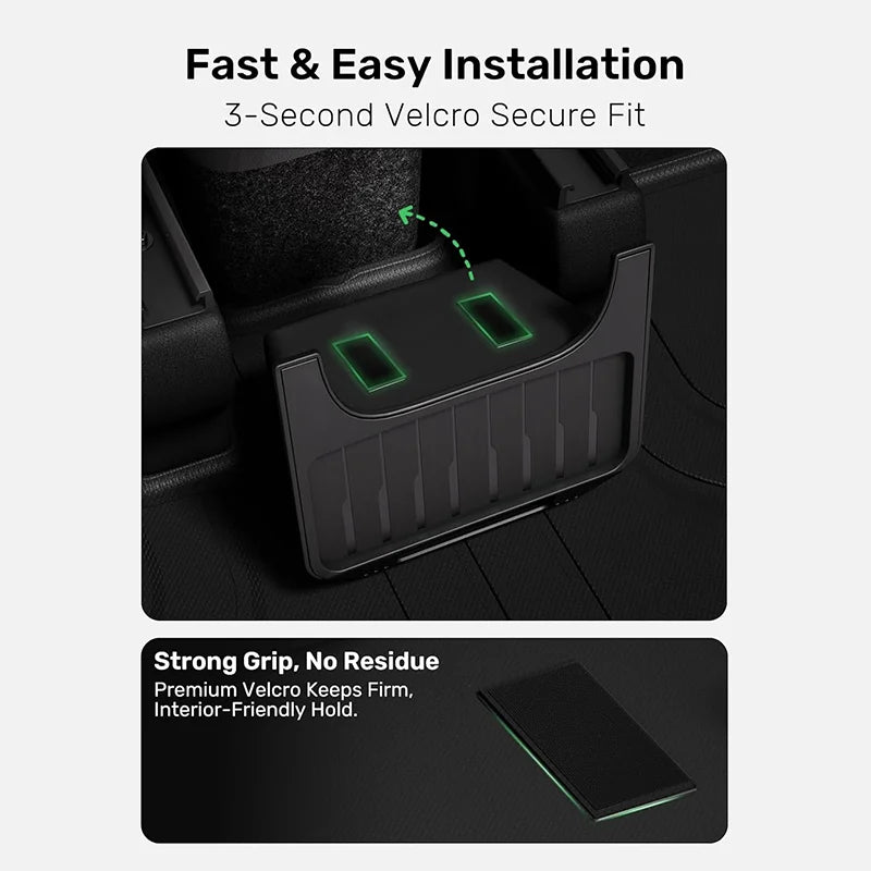 Rear Seat Storage Box for Tesla Model Y 3 Highland Organizer Center Console Bins Backseat Trash Can Garbage Bag Tray Accessories