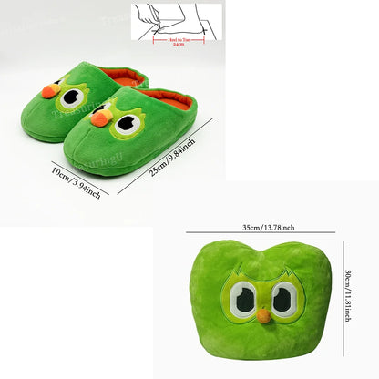 TreasuringU 2026 New Green Owl Plush Toy Kawaii Cute Bear Stuffed Dolls Cool Purple Girls Plushie Duobuff Children Birthday Gift