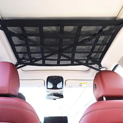 NEW Car Ceiling Cargo Net Strong Load-Bearing Mesh Auto Roof Storage Net Pocket Travel Supplies Car Stowing Tidying Accessories