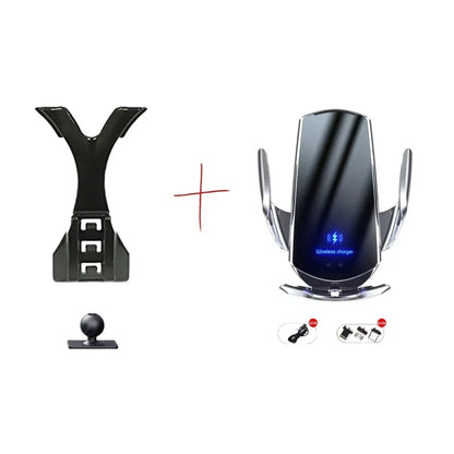 For Mercedes Benz CLA 200 2013-2019 Car Phone Holder 360 Rotatable Silicone Non-Slip 15W Wireless Charging Cars Accessories