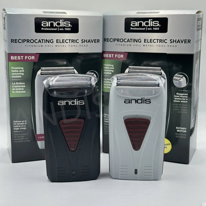 Original Andis 17170 Foil Lithium Titanium Shaver Smooth Shaving Cordless Shaver With Charger For Men Razor Bald Hair Clipper