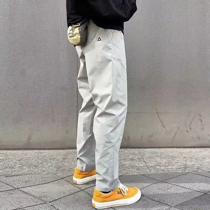 Men's Conical Cargo Pants Spring Autumn Straight Leg Casual Trousers Outdoor Waterproof Sports Hiking Mountain Climbing Pants
