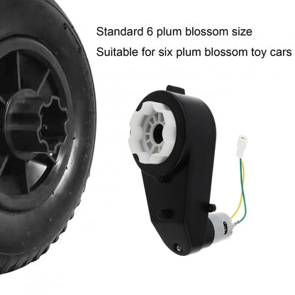 2Pcs 12V/24V RS390/RS550/RS555 Kids Ride On Toys Car Motor Gearbox Car Wheels Gearbox High Speed DC Motor for Remote Control Car