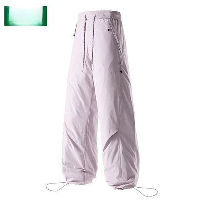 Thickened down Trousers for Men And Women Warmth Outdoor Casual Straight Leg Long Pants Duck Feather Filling Winter Fashion
