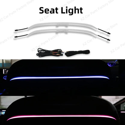 For Mercedes Benz E-Class W213 2016-2021 Led 64 Colors Air Vents AMG E43 E53 3D Rotating Tweeter Speaker Interior Ambient Light