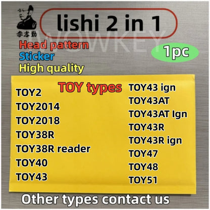Lishi 2 in 1 Tool TOY2 TOY2014 TOY2018 TOY38R TOY40 TOY43 TOY43AT TOY43R TOY47 TOY48 TOY51 for TOY types