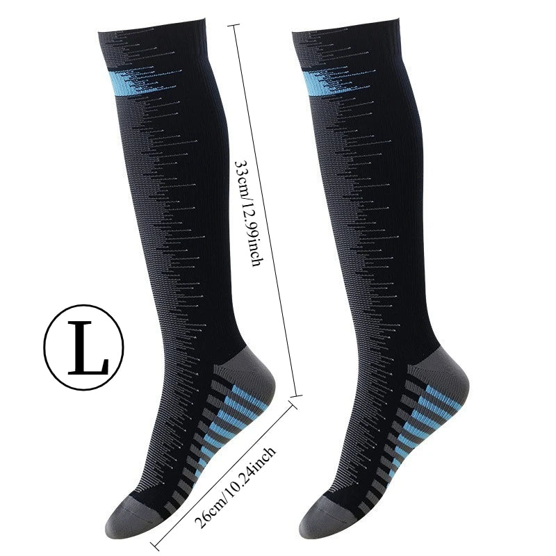Men's Waterproof Knee-High Hiking Socks – Breathable Anti-Slip Outdoor Crew Socks for Trekking, Camping,Fishing Wet Terrain