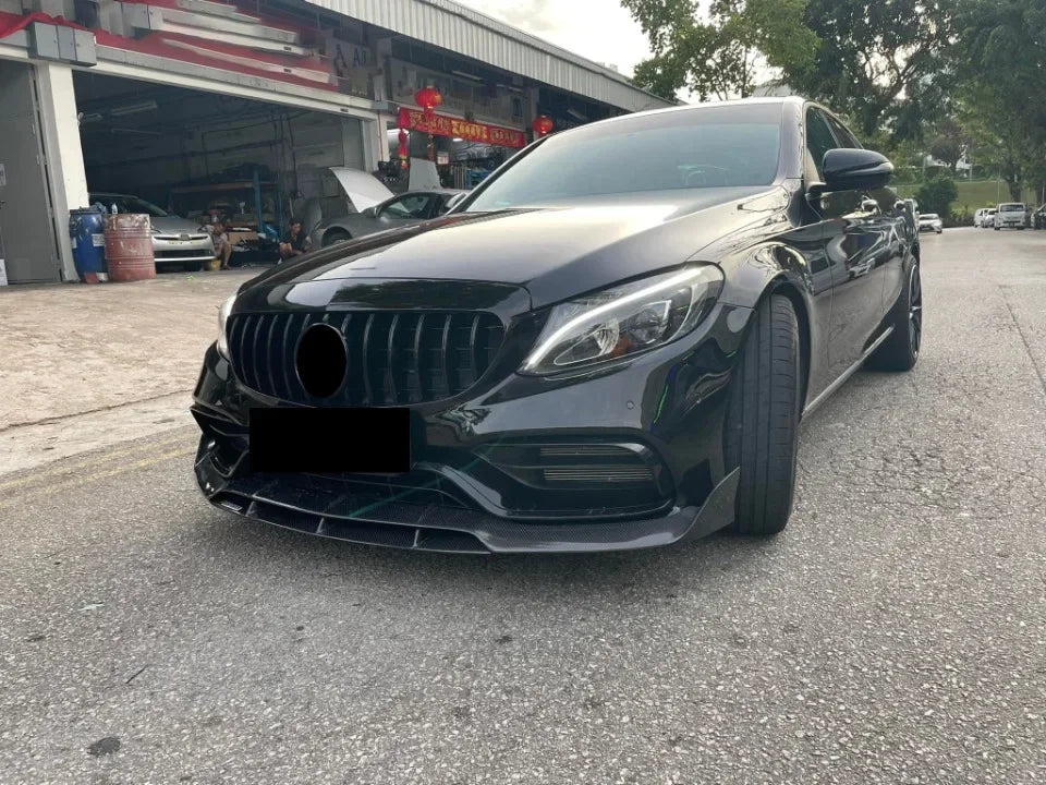 XVIP GTR Style Front Racing Grille For Mercedes Benz C-Class W205 2015-2018 C180 C200 C300 Chrome Diamonds Style Bumper Grilles